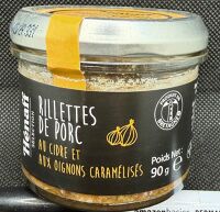 rillettes porc cidre oignons caramélisés 90g